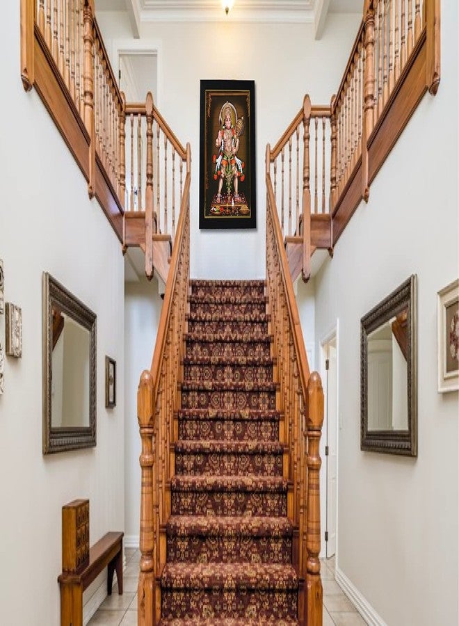 101Temples 101 Temples - Divinity Eternity Spirituality Veera Hanuman God Wooden Photo Frame with Wall Hook, 1 Piece | 10” x 13”, Matt Finish - Image 5